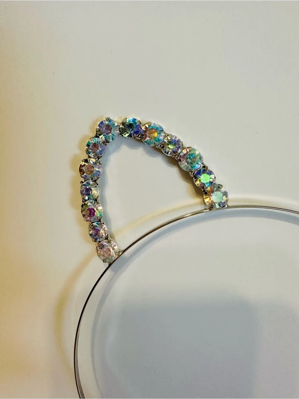 Sparkling Rhinestone Cat Ear Headband